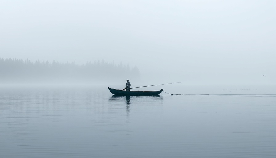 Wisconsin family activities, calm lake fishing scene.
