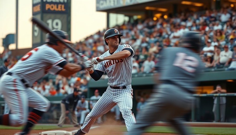 Intense baseball game scene highlighting action and competition.