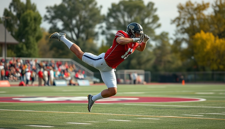 2025 NFL Draft prospect performing a backflip on a field.