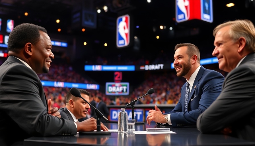 2025 NFL Draft coverage concept with presenters live.