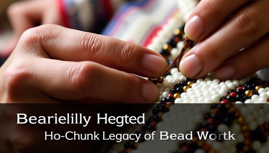 Ho-Chunk legacy of bead work highlighted by detailed craftsmanship.