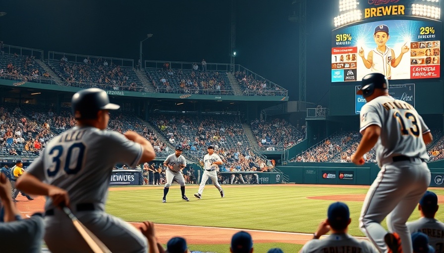 Exciting moment from Milwaukee Brewers games with players in action.