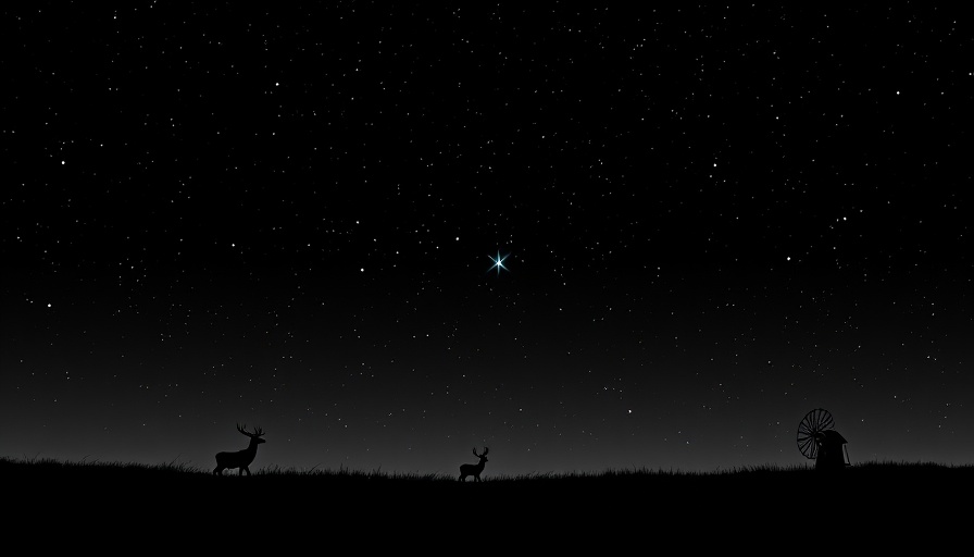 Minimalistic map of Scorpius in Wisconsin stargazing locations.