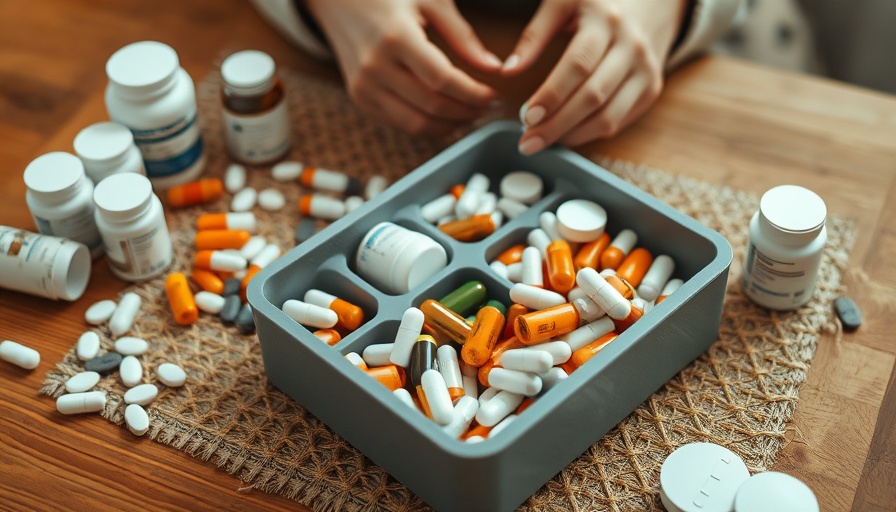Close-up of pill bottles and medications for specialty drugs and family health.