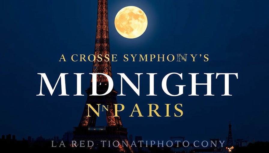 Elegant poster for Wisconsin family activities event with Eiffel Tower illustration.