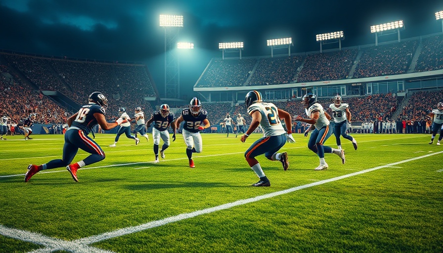Exciting NFL game scene with players in action, 2025 NFL Draft anticipation.