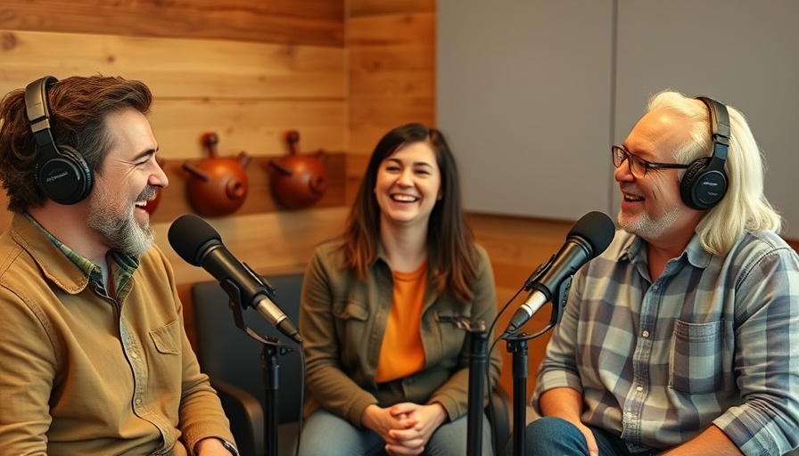 Podcast studio discussing underrated Wisconsin travel destinations.