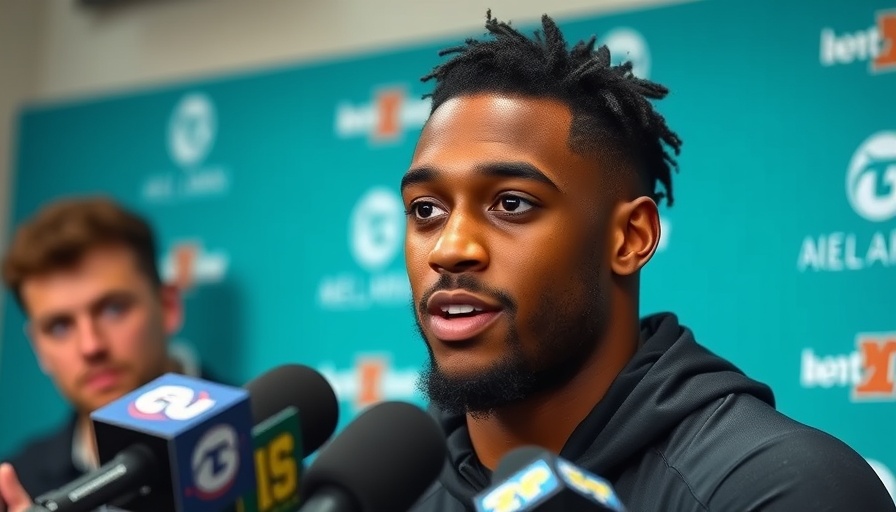 Athlete at press conference humorously responding, 2025 NFL Draft.