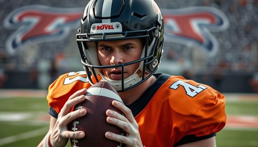 2025 NFL Draft training camp update featuring focused player in orange jersey.