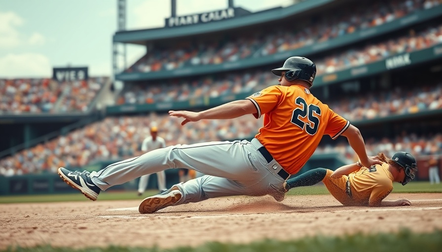 Milwaukee Brewers player sliding at home in action-packed game.