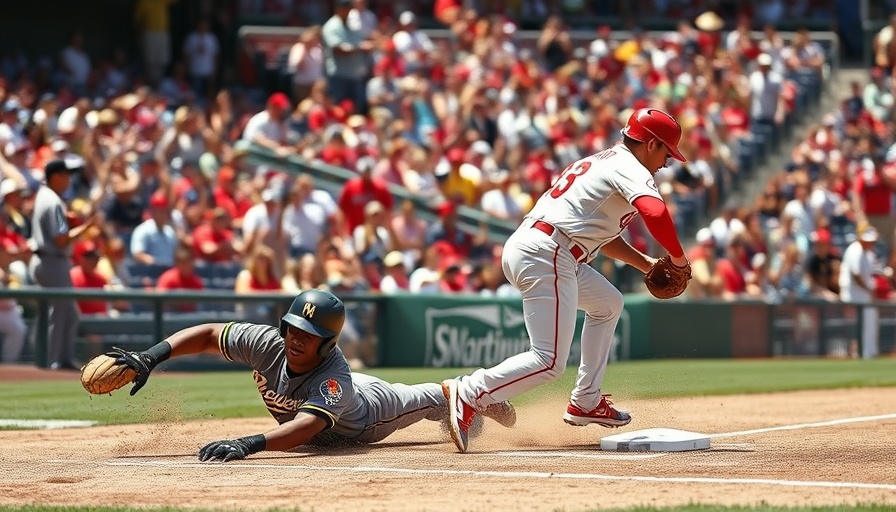Milwaukee Brewers and Washington Nationals clash at home plate.