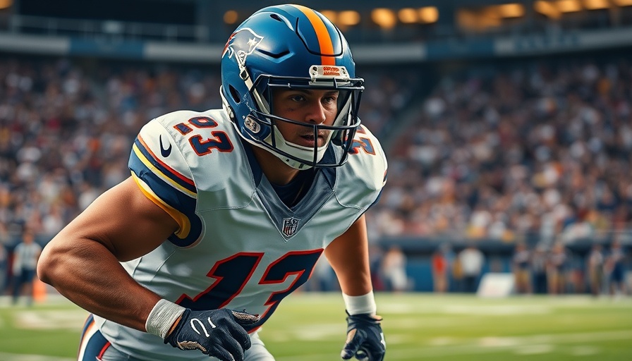Football player in action during game, Cameron Ward rookie season highlight.