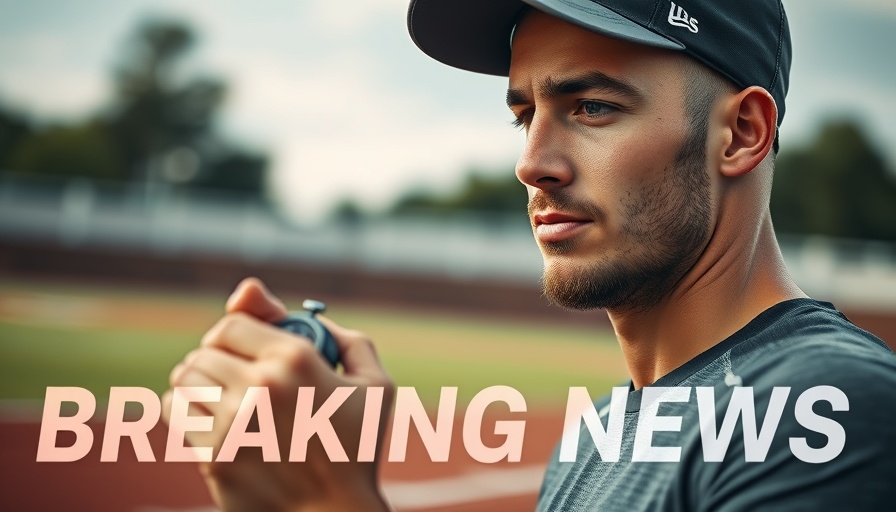 Athletic coach with breaking news overlay, related to 2025 NFL Draft.