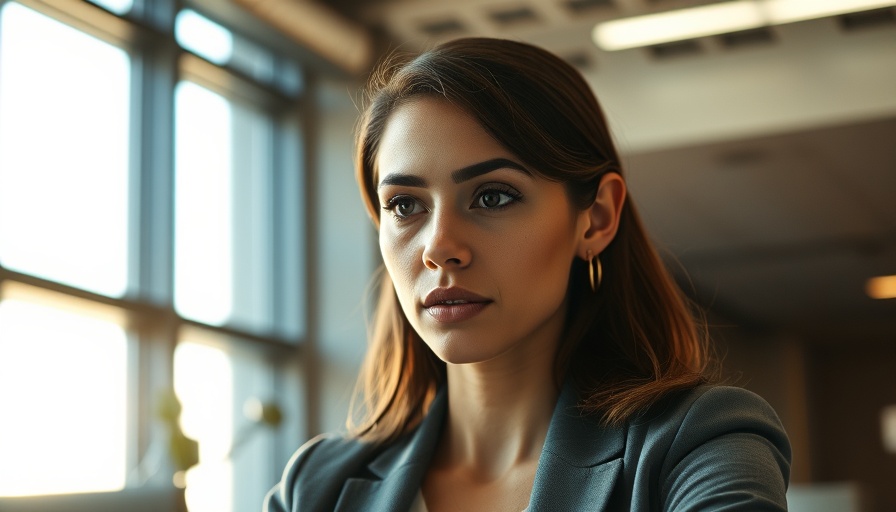 Invest in Marketer Talent: Professional woman with AI in modern office