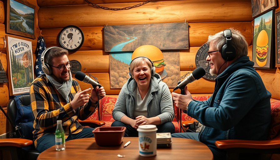 Wisconsin travel discussion on The Cabin podcast in a cozy setting.