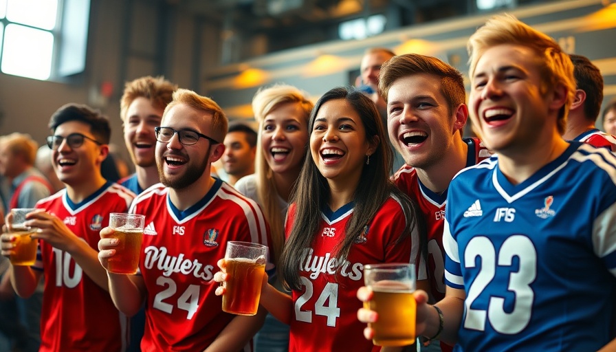 Wisconsin outdoor recreation fans enjoying drinks indoors, bright scene.