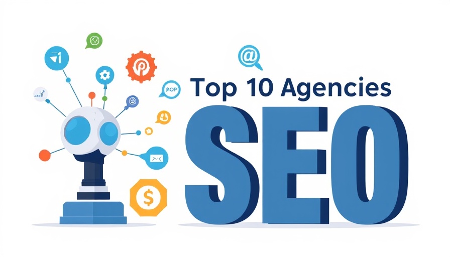Modern illustration with AI and SEO icons featuring 'LLM SEO Revolution 2025'.