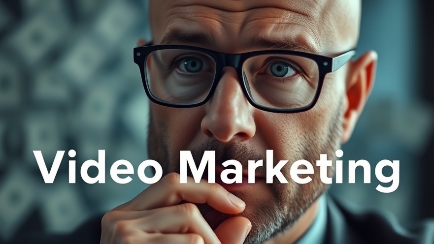 Thoughtful man planning his video marketing strategy, cinematic close-up with dollar bills.