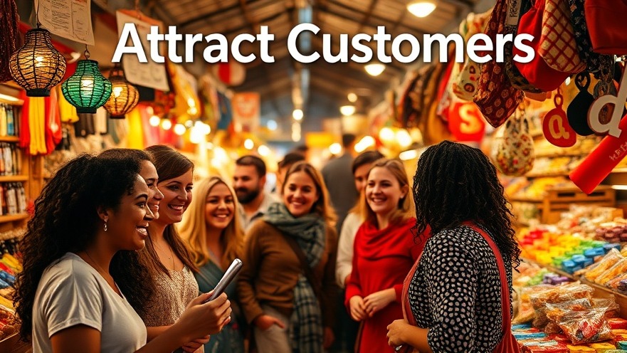 Smiling diverse group at a local market, showcasing how to attract customers.