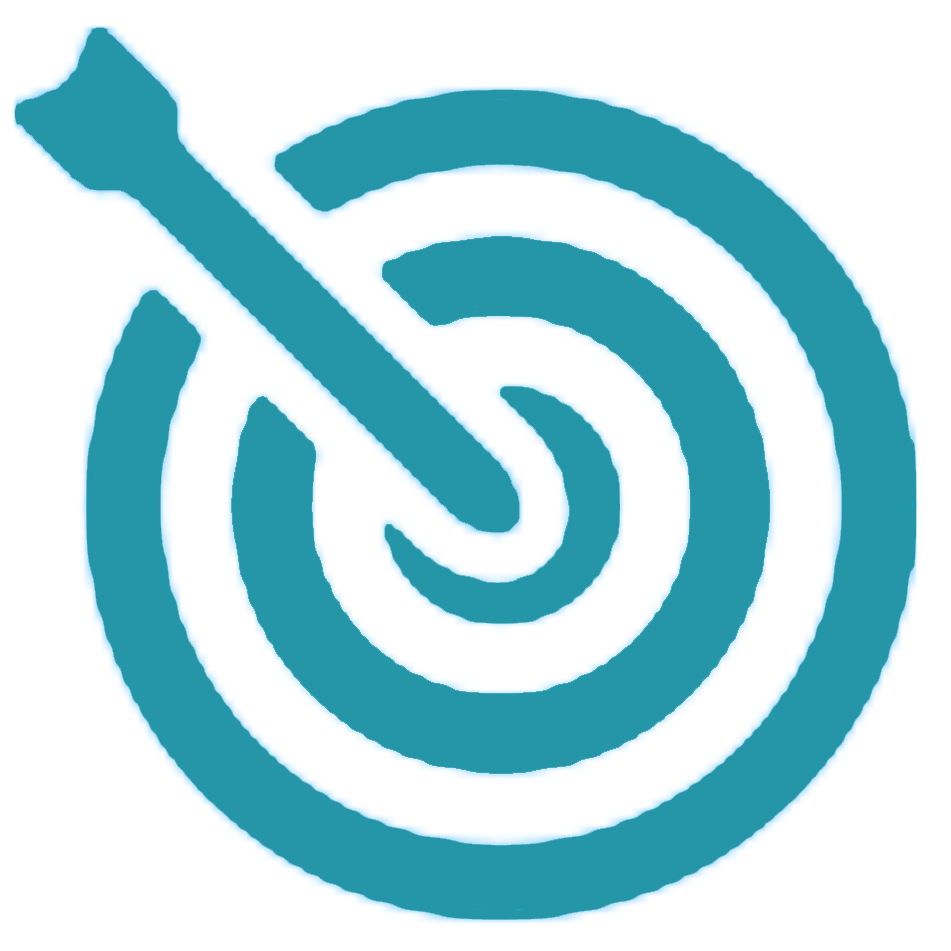 icon_target wit arrow, representing targeted strategies to reach targeted customers