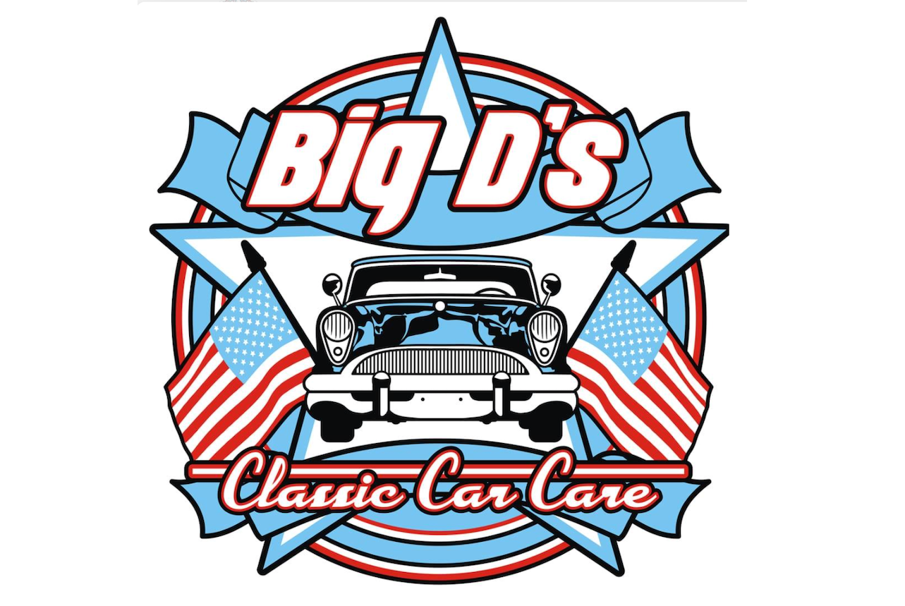 Big D's logo, car show sponsor
