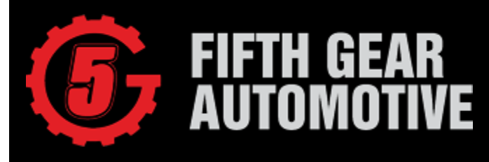 Fifth Gear Automotive logo, red & black, event sponsor