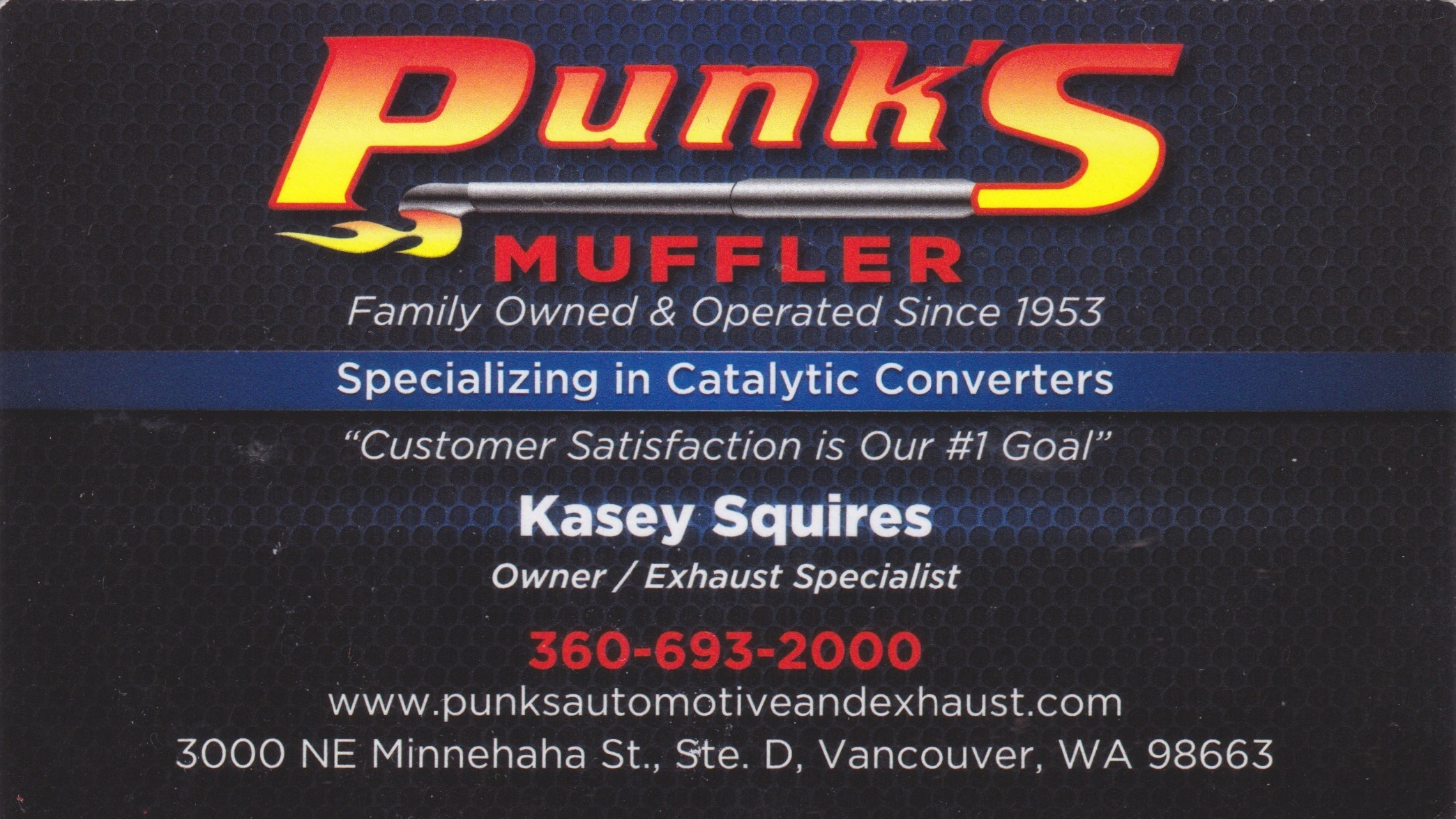 Punks Muffler logo, Eagle Street Promotions sponsor