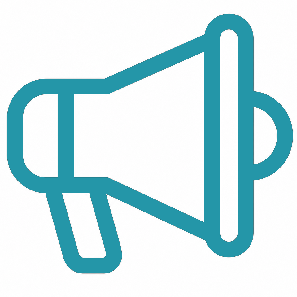 icon_megaphone, representing paid advertising, paid traffic, and display ads.
