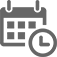 calendar and watch. Signifies schedule an appointment for a consultation