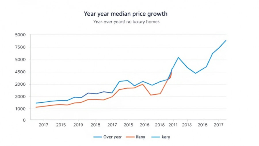 Chart of luxury home market trends in price growth.