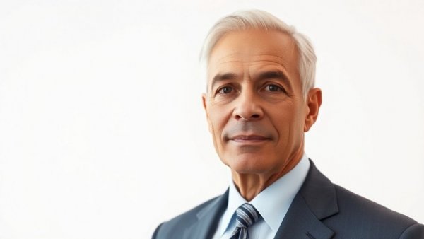 Professional man in suit promoting 'World's MLS to Slash Seller Costs'