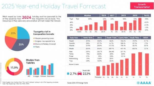 Infographic on travel trends for the 2025 holiday season highlighting transportation modes data.