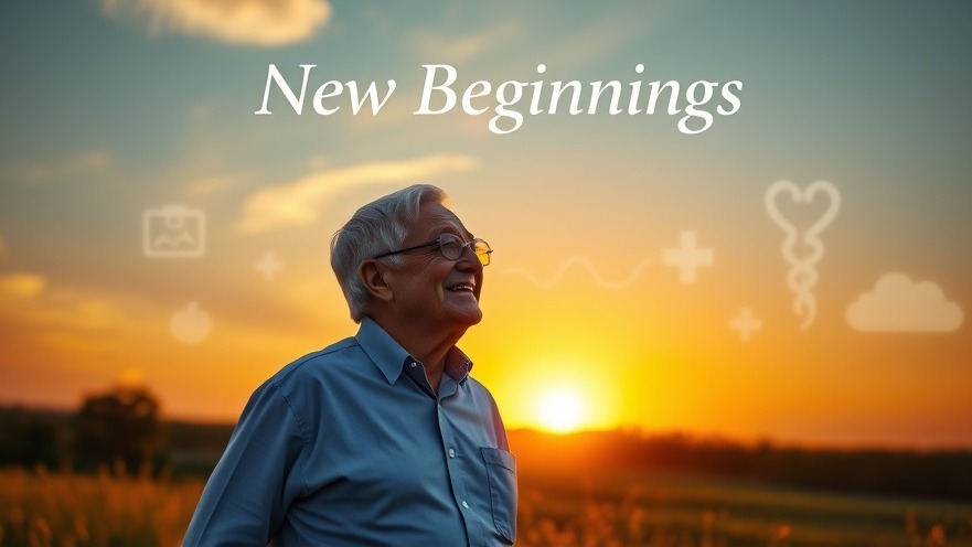 Healthcare automation and employee health benefits represented by a serene retirement scene.