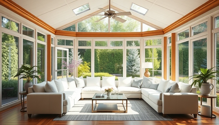 Elegant sunroom seating area design ideas with garden view