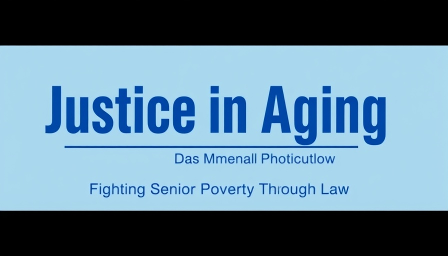 Justice in Aging logo on light blue background.