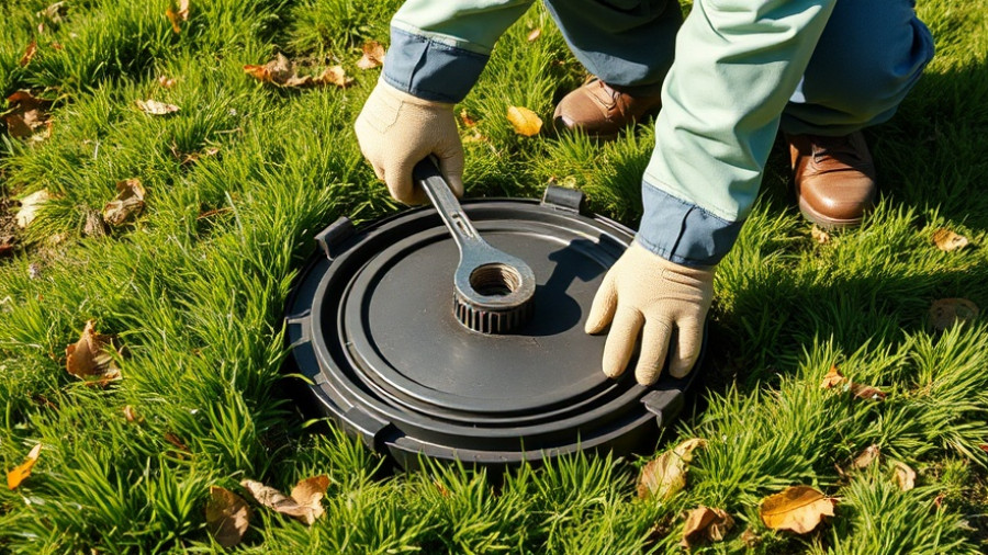 Professional opening septic tank on a sunny day, how often should you clean your septic tank.