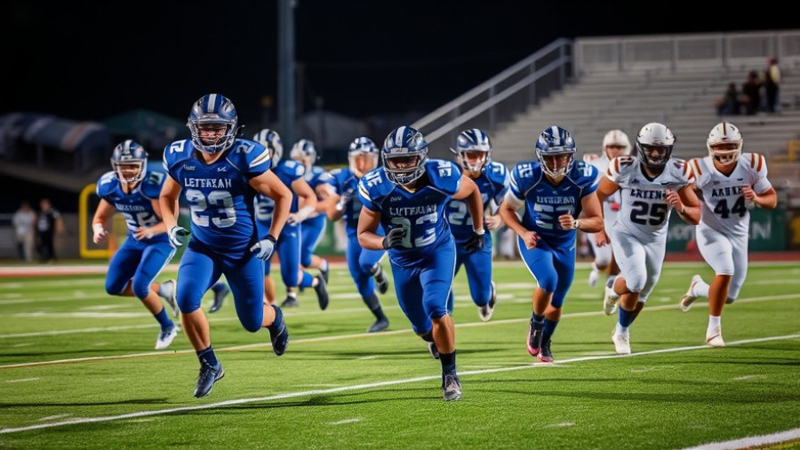 Crean Lutheran football player's intense play during comeback.