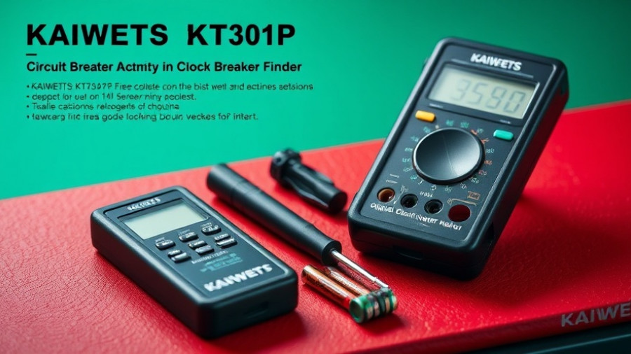 KAIWEETS KT301P Circuit Breaker Finder set with accessories.