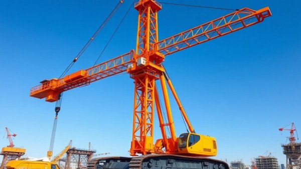 Telescopic crawler crane at construction site, Sizewell C nuclear project financing.