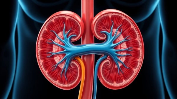 Chronic kidney disease statistics 2023: anatomical kidney illustration.