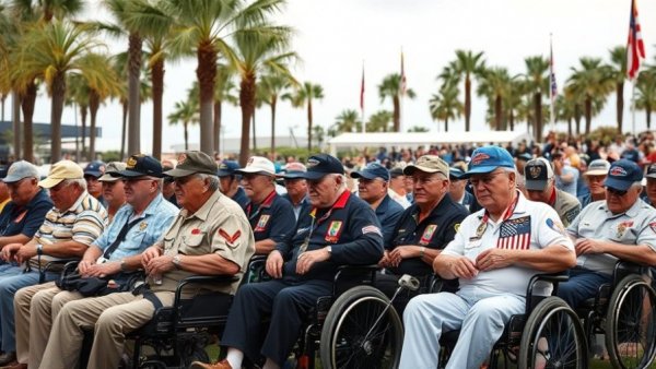 Veterans gathered at Seal Beach Veterans Day 2025 event