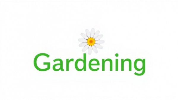 Modern gardening logo with green text and daisy, 'How to keep Christmas plants alive'