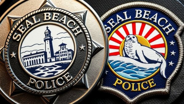 Illuminate MADD California: Seal Beach Police badges illustration