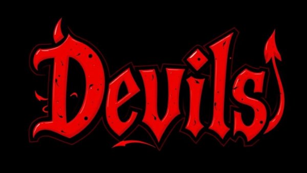 Stylized devilish HR text with No-Fire Season in HR theme