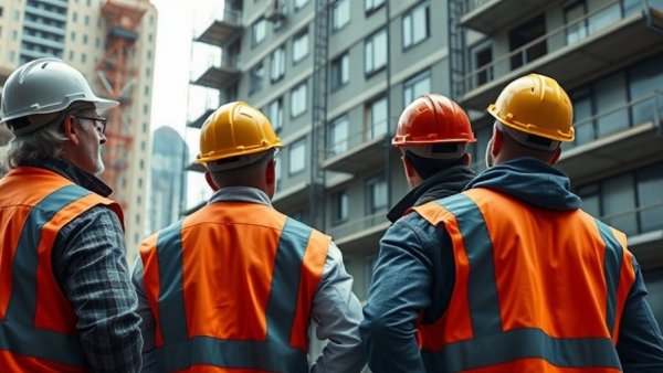 Construction workers at building site for Staged Gateway 2 Approvals.