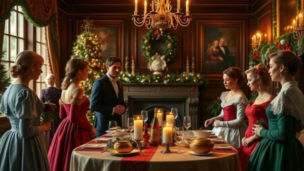 Victorian Christmas at Bembridge House with festive decor.