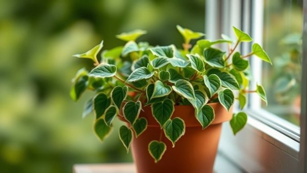 English Ivy in pot on windowsill, helps with mould.