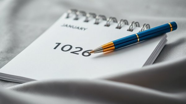 2026 calendar page with pen, symbolizing state tax changes for 2026.
