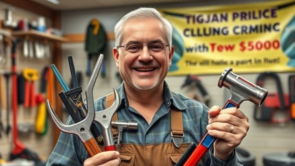 Holiday gifts for homeowners plumbing fixtures showcased in tool shop.