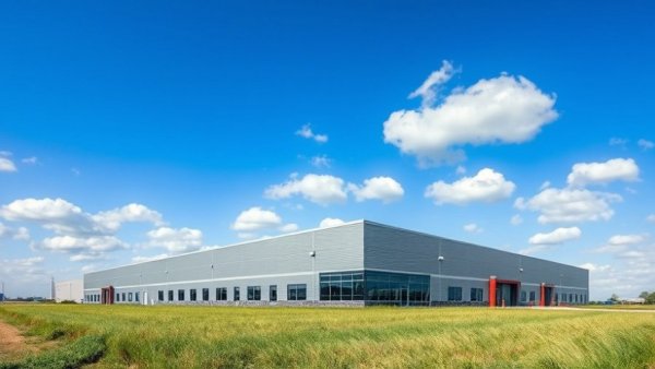 Modern industrial building with gray siding under blue sky, related to Thurston Group acquisition.